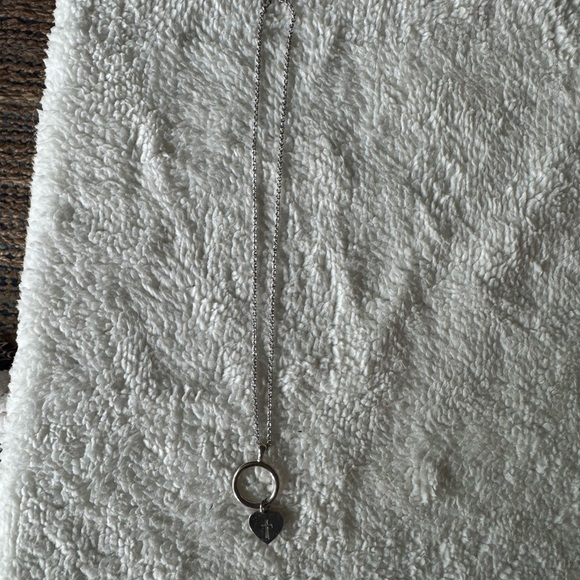 James Avery Heart Cross Charm Pendant and Chain Necklace Both Signed - Picture 5 of 10